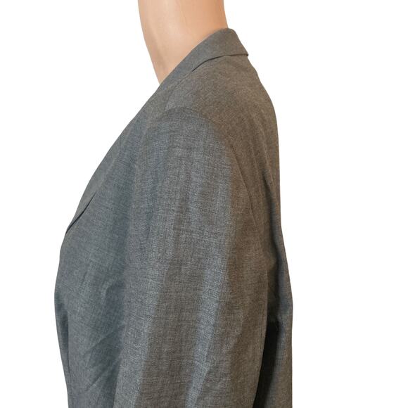 Boss Hugo Boss Jadena Blazer Size 14 Gray 2 Button - Picture 11 of 15
